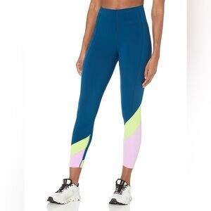 Sweaty Betty Power High Waist Colorblock 7/8 Pocket Leggings Activewear $108